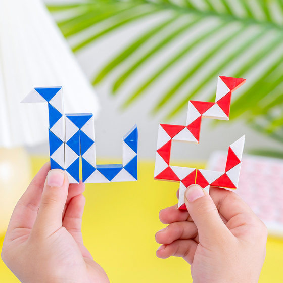 small size Magic Ruler Rubik's Cube Toy 24-segment Magic Ruler Children's Educational Rubik's Cube Intelligence Toy Kindergarten Small Gift