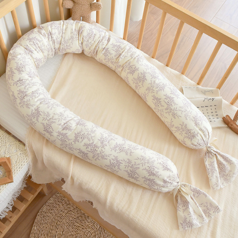 Cama de gaza de algodón para bebés recién nacidos, bolsa suave de amortiguación antichoque, almohada de cama para niños a prueba de caídas.