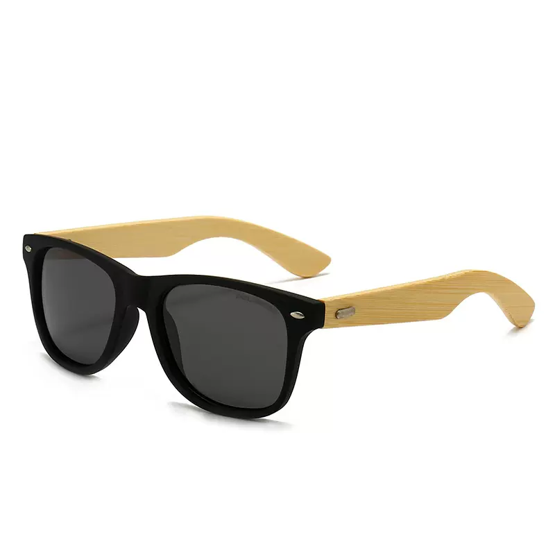 2024跨境眼镜太阳镜原生态竹子镜腿纯手工制作可配麦秆架ins风