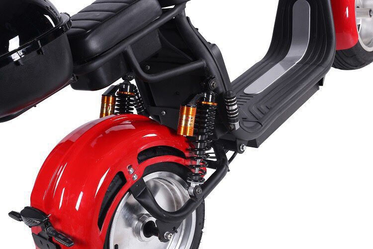 Harley large-tire electric scooter, suitable for outdoor use, city sightseeing, and as a folding adult electric scooter for both men and women, and can accommodate two people