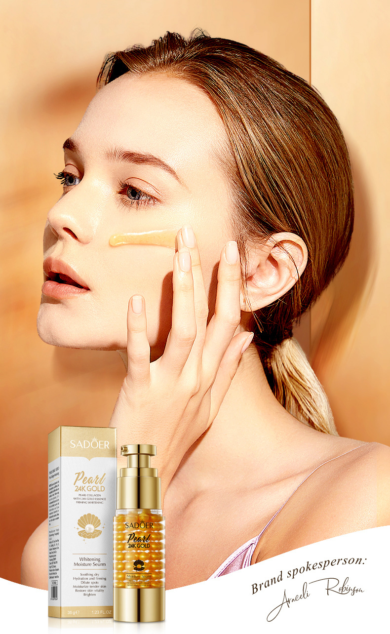 Crème visage éclaircissante et hydratante au collagène perle d'or_voghion.com