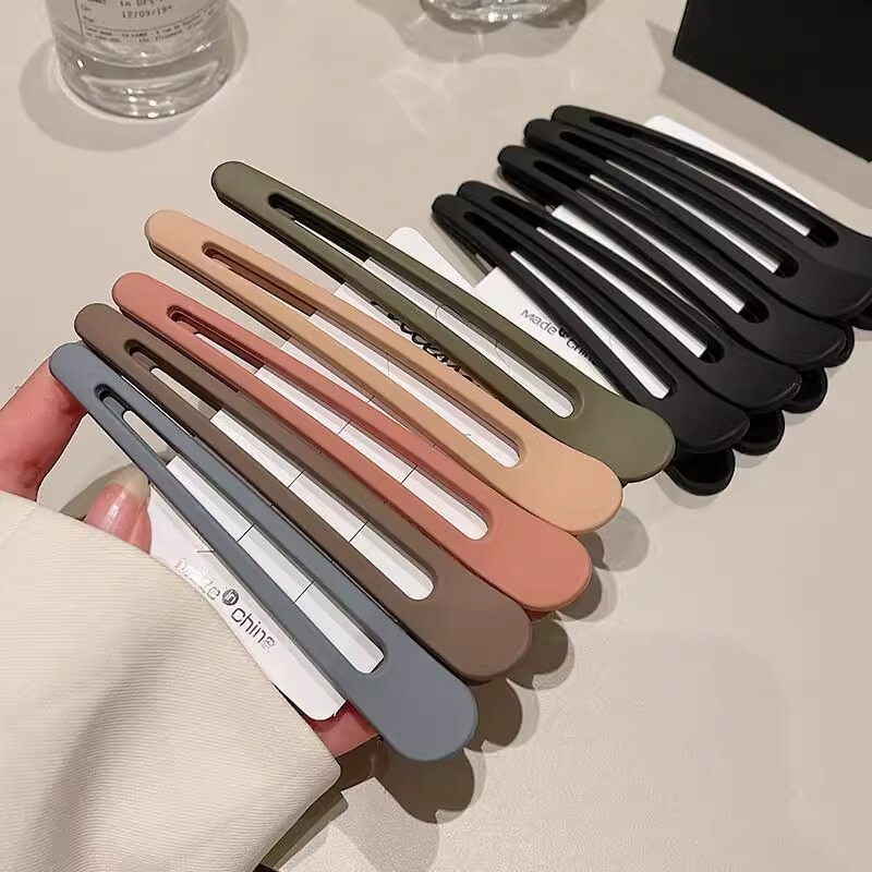 Hollow Duckbill Clip Large 12cm Back of the Head High-End Autumn New Simple and Cute Seamless Headwear