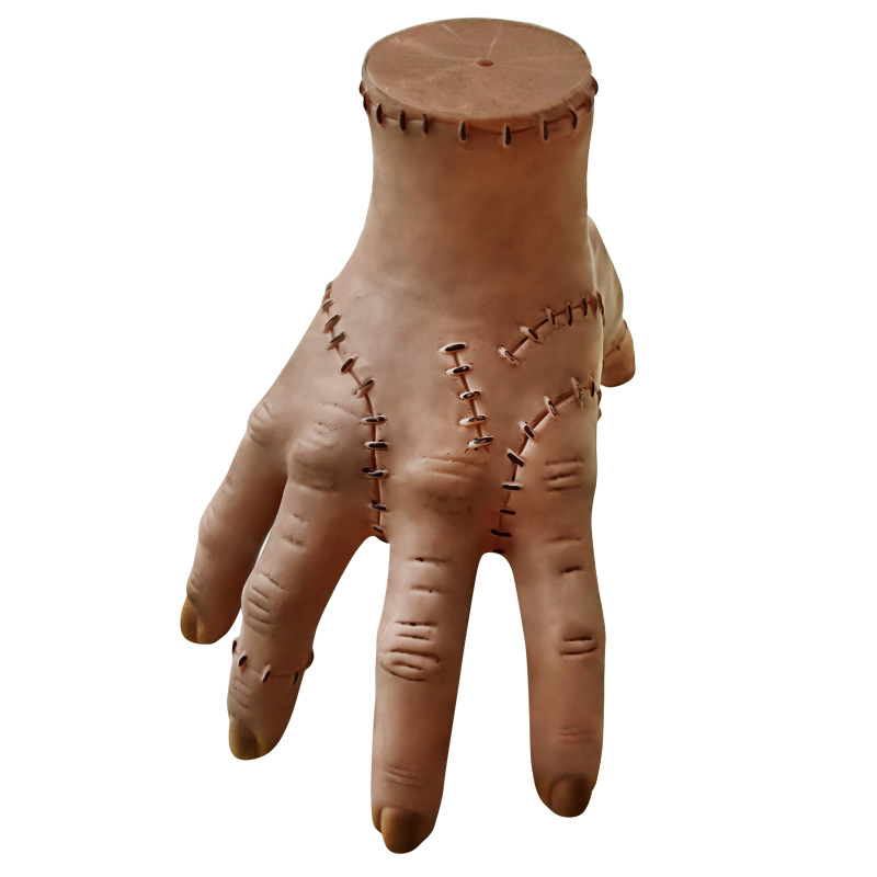 Accesorios de mano rota para Halloween, decoraciones, broma, decoración de fiesta de palma de terror, accesorios protésicos de zombis, disfraz.