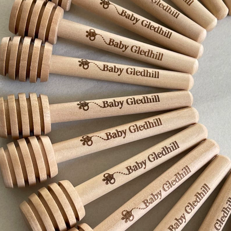 Wooden coffee mixing stick