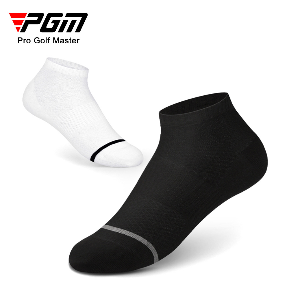 Tất golf PGM cổ ngắn nam thấm mồ hôi thoáng khí — WZ007 tất thuyền nam-Đen, WZ007 tất thuyền nam màu trắng, WZ007 tất thuyền nam màu xám