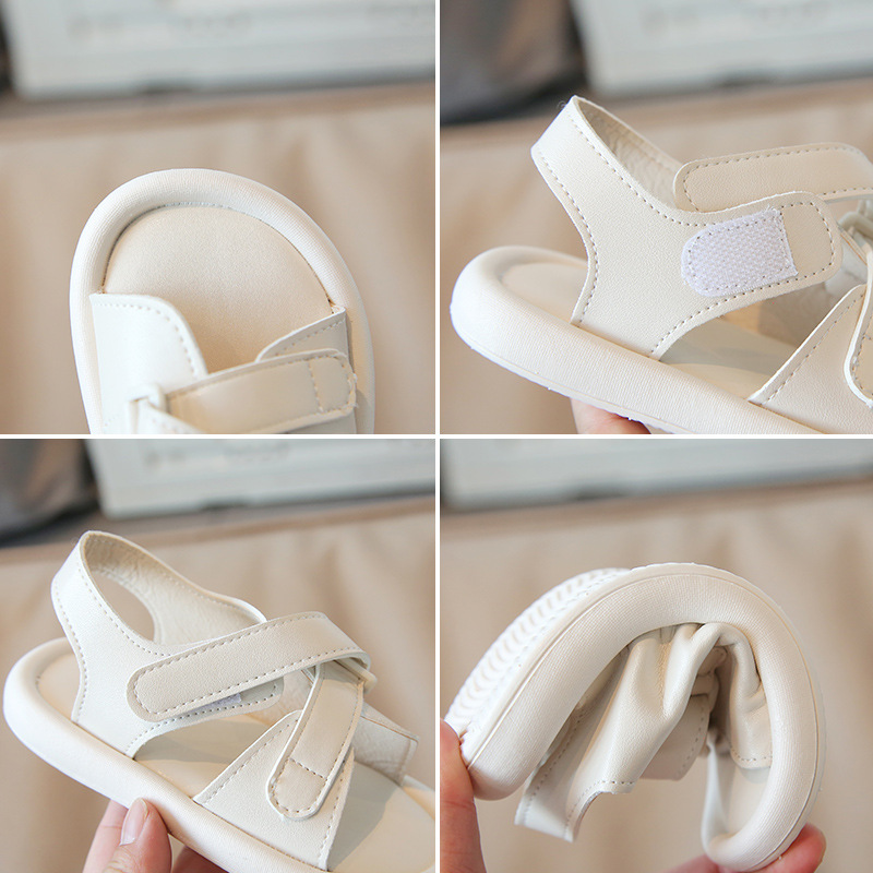 Versione coreana casual Velcro 2022 estate nuove scarpe da spiaggia per ragazzi e ragazze tendenza per sandali per bambini di piccole e medie dimensioni_voghion.com