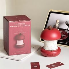 创意新款苹果万年历旋转日历桌面创意装饰品摆件台历小众生日礼物