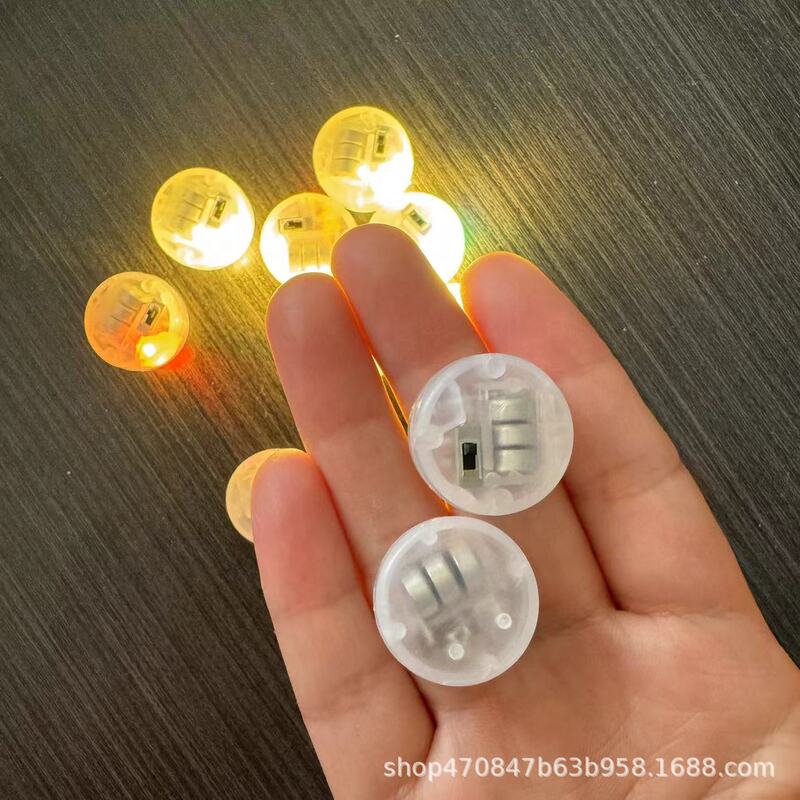 DIY Digital Small Lamp Disc Round Cake Gyro Small Lamp Button Lamp Bead with Shell Flash Digital Toy Accessories Lamp DIY