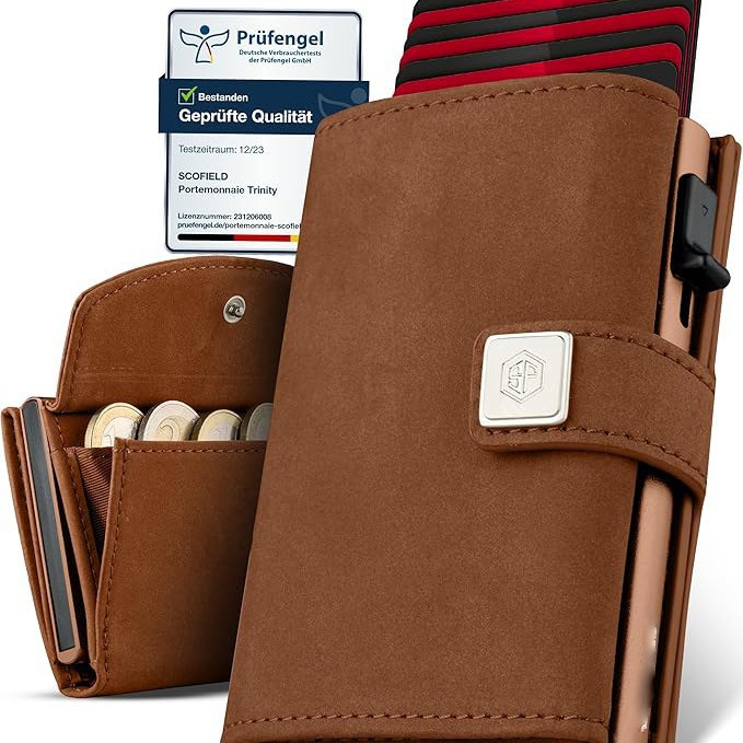 RFID antirrobo transfronterizo cepillo de tarjeta de aleación de aluminio multi-tarjeta con bolsa de cambio cartera de fibra de carbono cartera de negocios para hombres