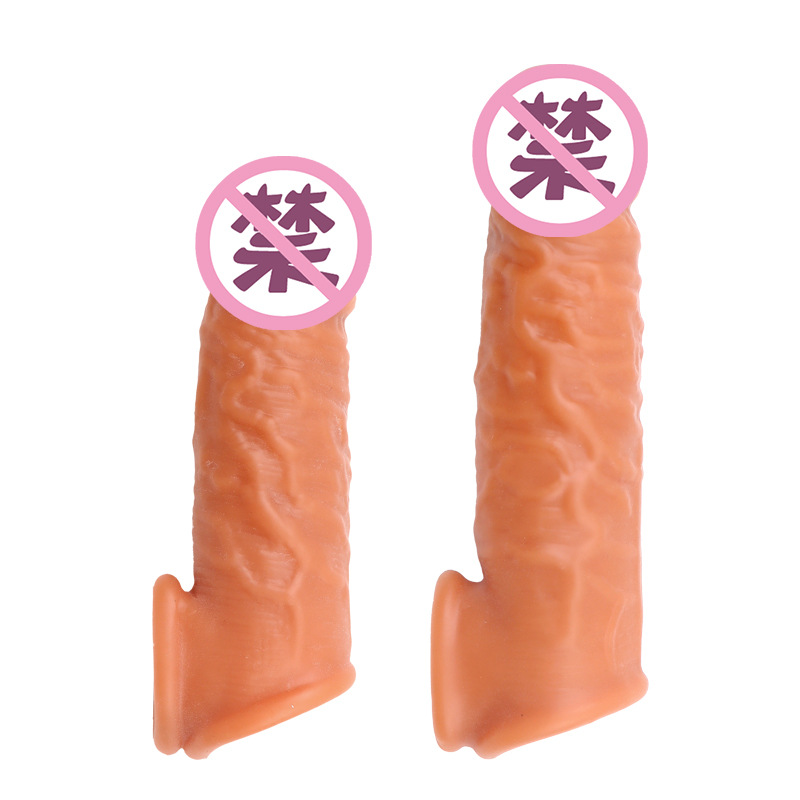 Wolf-Tooth Textured Silicone Condom Sleeve for Men, Reusable Delay Cover, 75 g — detail image 2