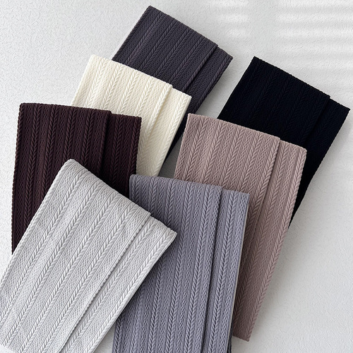 Gray wheat ear pattern pantyhose for women, gray bottoming socks, spring and autumn stockings, medium thick slimming legs socks