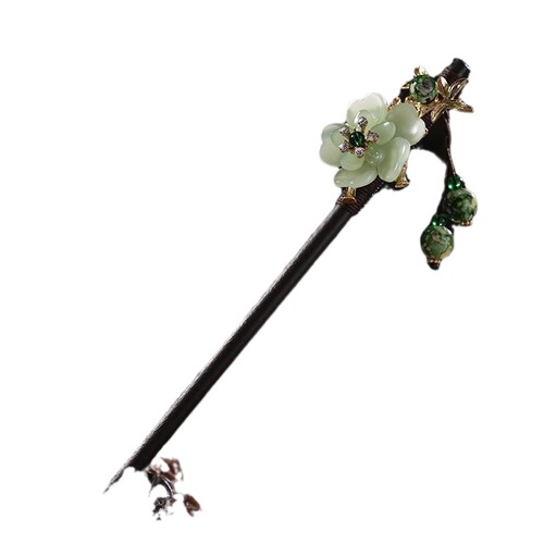 Ancient style hairpin with tassels, rocking wooden hairpin for women, imitation ebony wood decoration, hairpin, Hanfu accessories, ancient costume hairpin, hairpin