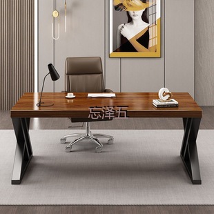 PCGS Solid Wood Computer Desk Desktop Household Simple Simple Desk Company Desk Study Bedroom Learning to Write