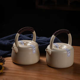 4ah苏打釉茶壶提梁茶壶煮茶壶烧水壶泡茶煮茶器陶瓷蜡烛温茶器炉