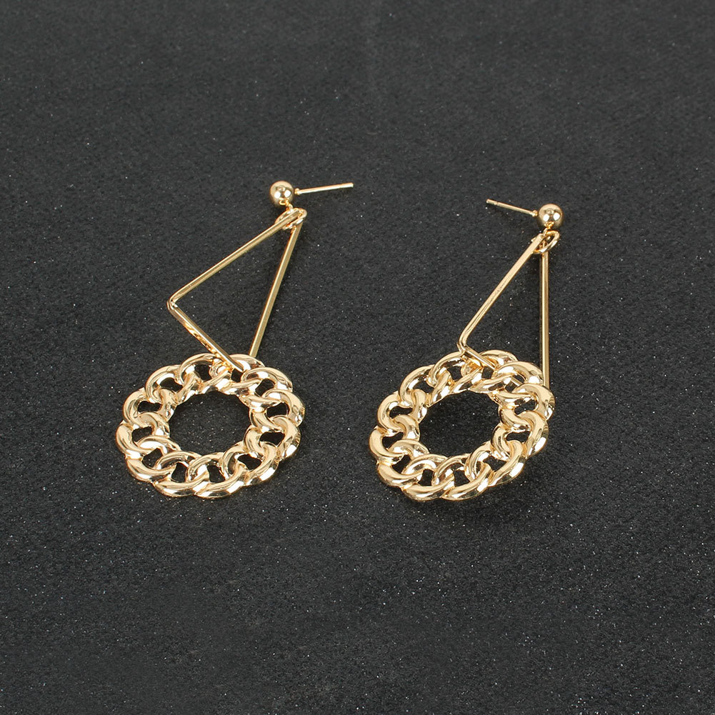 Retro Style Alloy Geometric Long Earrings display picture 4