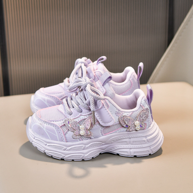 Sportliche Mädchenschuhe für Mütter und Kinder – atmungsaktives Mesh-Obermaterial, weiche Sohle, Babyschuhe für Kinder von 1–5 Jahren, Frühling und Herbst, für formelle und legere Anlässe_voghion.com