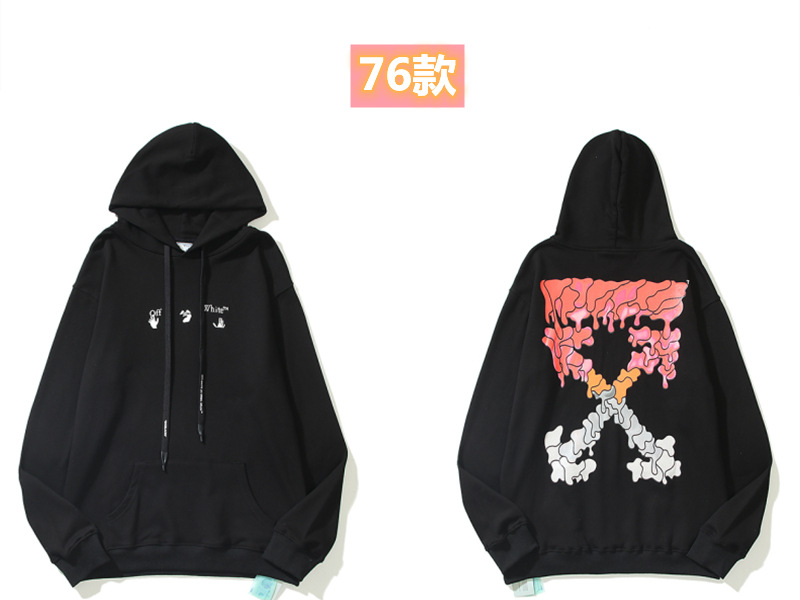 Marca de moda offwhite graffiti religioso pintura al óleo impresión de flecha hombre y mujer suelta OW pareja alta calle hoodie abrigo