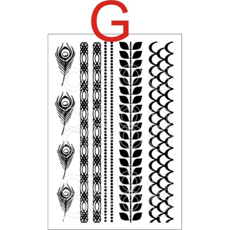 黒模擬レース太ももリボンレースレッグリングタトゥーステッカー防水女性の持続的なセクシーな手首女の子