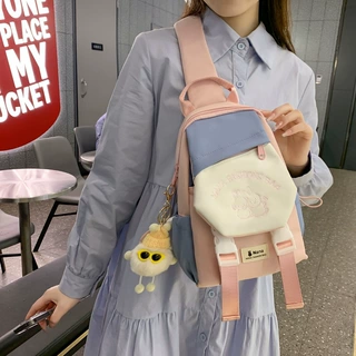 斜挎包包包女夏季新款休闲斜跨胸包轻便小背包潮流日系休闲单肩包
