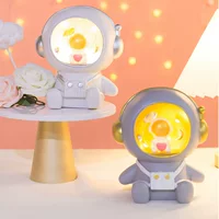 Astronaut night light (Nordic) piggy bank, LED bedroom lamp, cute birthday gift