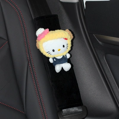 plush protective cover anti-collar cute | Seat belt shoulder pad