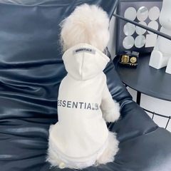 ペットのファッションブランドの服の全綿の弾力性の衛衣のテディの雪の納瑞の犬の猫の服のアルファベットの反射のパーカー