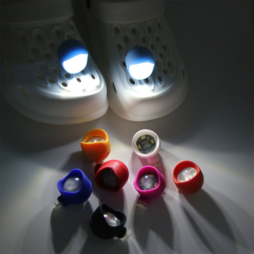 Аксессуары для обуви DIY Аксессуары Светодиодная лампа Аксессуары Симпатичные тапочки Обувь Цветок Стерео Съемная застежка для обуви