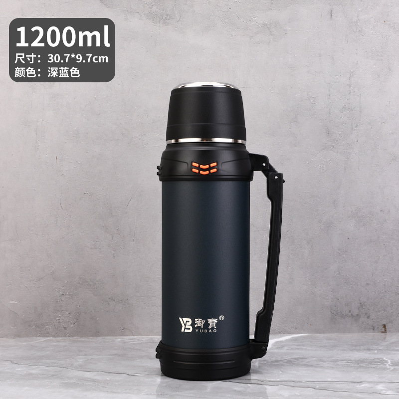 Termo de acero inoxidable 2L para exteriores portátil gran capacidad