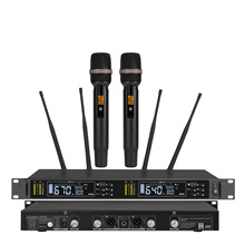 P830无线麦克风真分集接收300米一拖二KTV演出话筒无线话筒设备