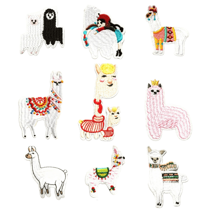 动物刺绣衣服贴补丁贴烫布贴时尚百搭牛仔裤diy修补破洞背胶