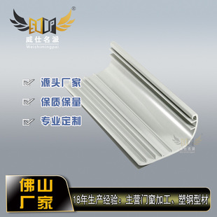 Guangdong factory direct selling white black brown green wood grain UPVC plastic profile Y4 for various cabinets