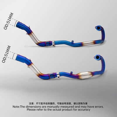 Motorcycle exhaust pipe: Crf250Rally Stainless Steel Split