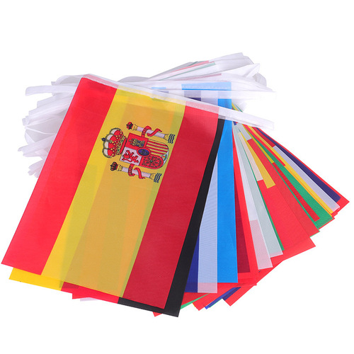 50 countries' flags, 100 countries' fan flags, 200 countries' 14*21cm bar decoration hanging flags 20*28cm flag manufacturer