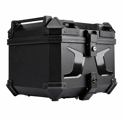 Abs Quick-Release Waterproof and Anti-Collision, Motorcycle trunk - 45l-horn-abs-plastic-tail-boxblack