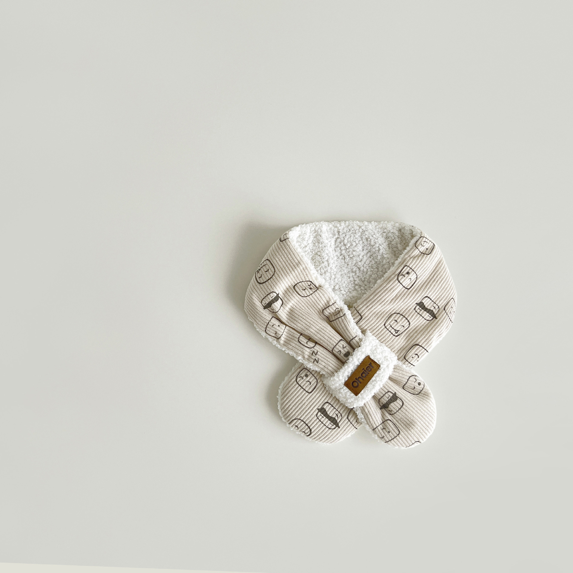 Children's scarf Winter Instagram fashion cartoon cute thick warm baby bib_voghion.com