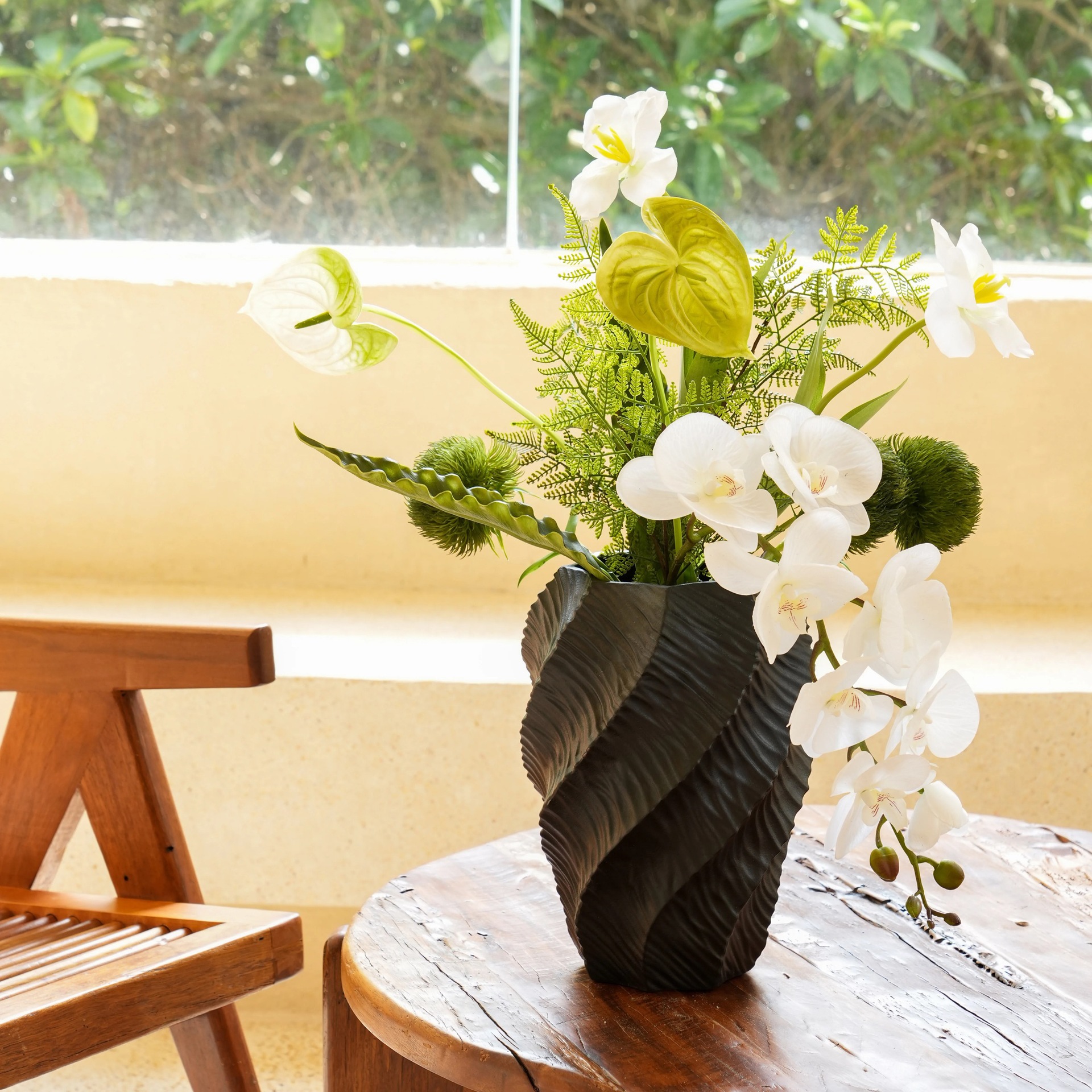 Moderno ins simple vasos de vidrio de ventana europeos flores hidropónicas ricos y preciosos bambú comedor decoración de la mesa