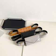 2023 New Cross-border E-commerce Belt Bag Triangular Lid Women's Long Wallet Multi-Card Slot Coin Card Integrated Wallet