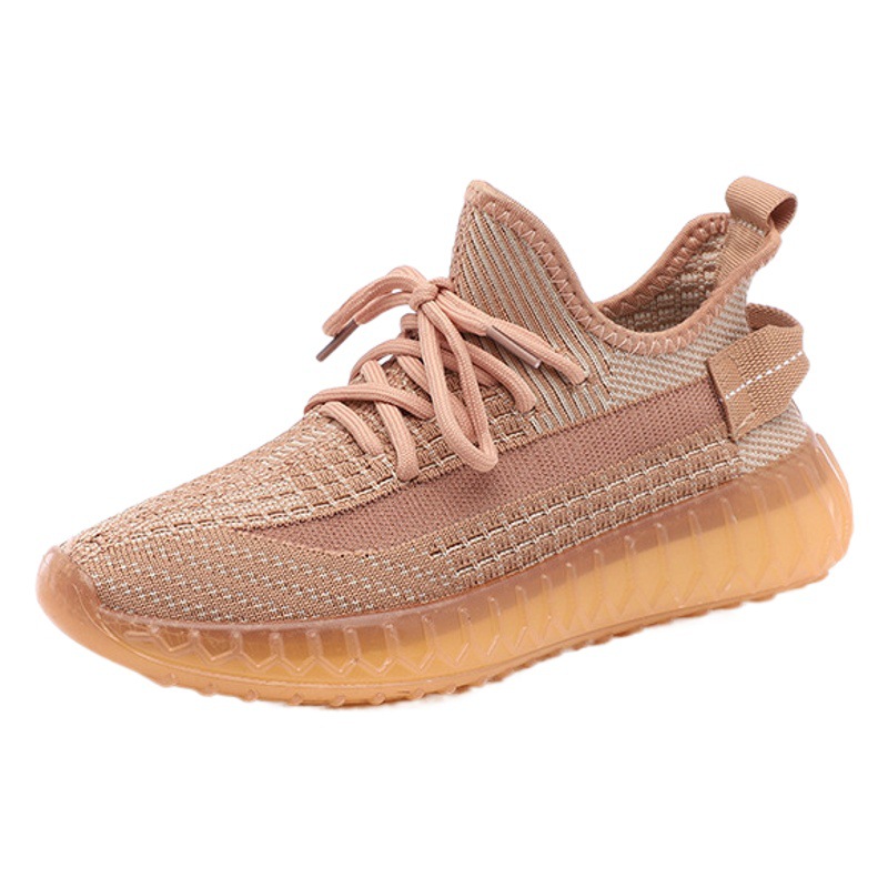 Zapatos de coco de palomitas de maíz 2021 zapatillas de deporte de pareja de primavera versátiles para mujer estilo coreano transpirable zapatos de fondo suave para correr