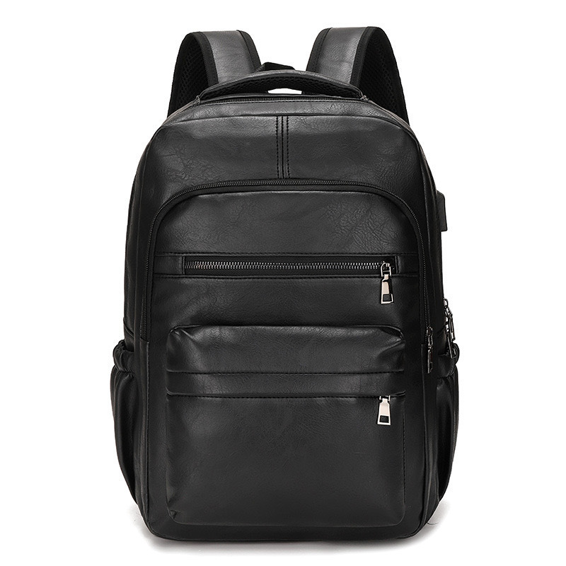 Zaino vintage in pelle morbida da uomo borsa per computer ufficio_voghion.com