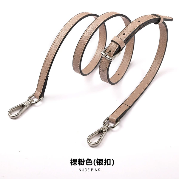 Leather fuchsia straps, 95cm, 115cm