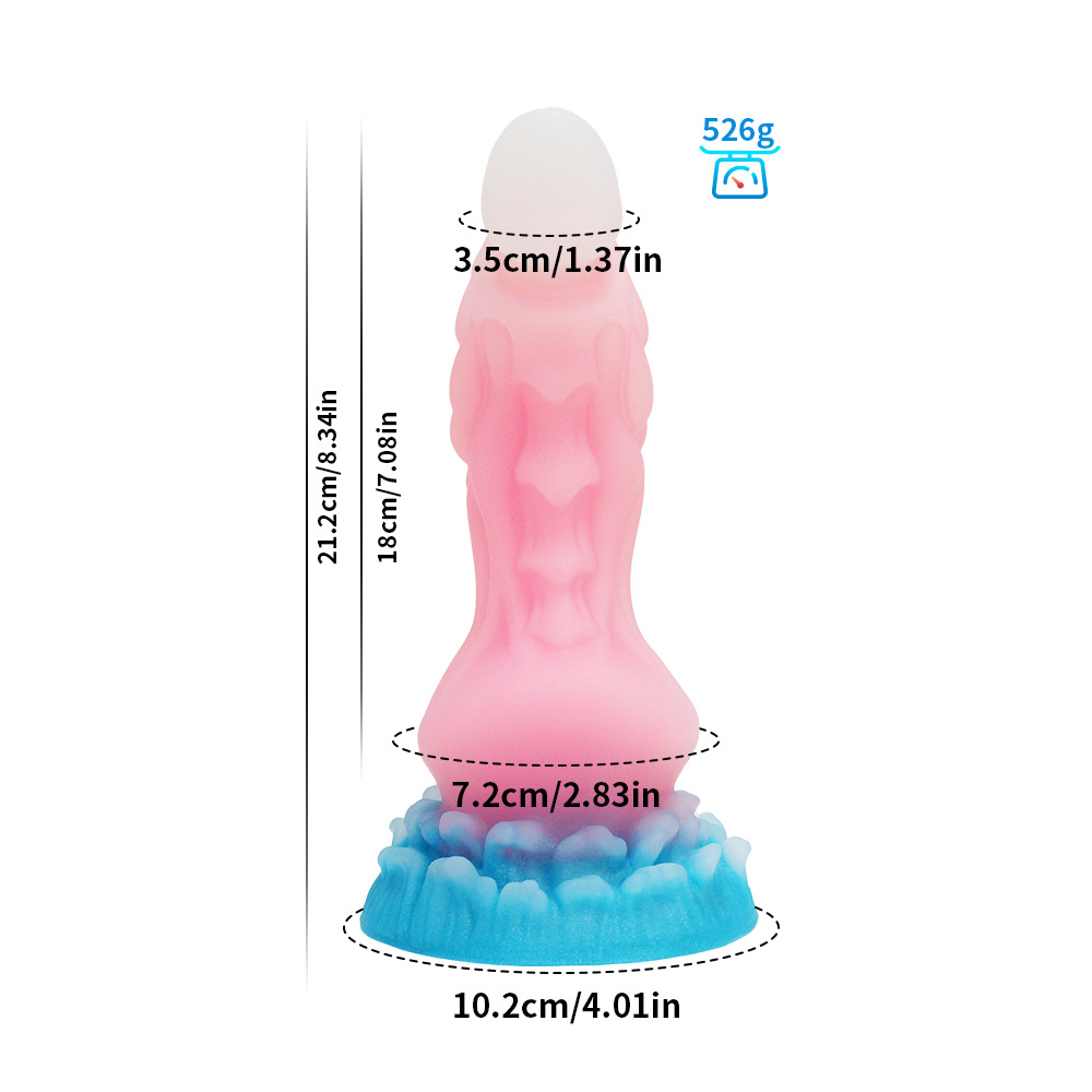 Nueva sexy luminoso anal expansor especial en forma de color mezclado luminoso anal tira de simulación de espalda corte hembra adulto anal látigo juguetes sexuales