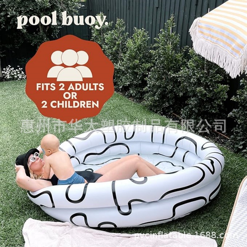 Round inflatable travel swimming pool PVC for early age