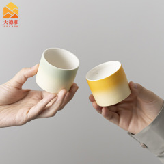 天德和渐变ins风陶瓷香薰蜡烛杯小清新陶瓷香薰杯小众香氛陶瓷杯