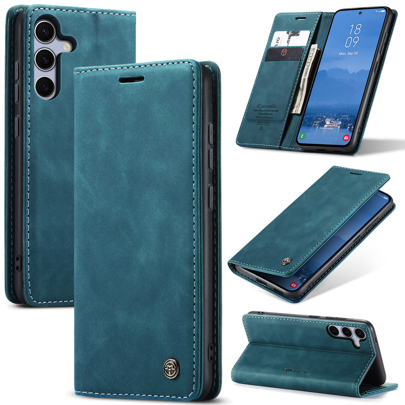 Suitable for the New Samsung S25Edge Flip Phone Case S24 Protective Cover Anti-Fall Galaxy A36 Card Leather Case
