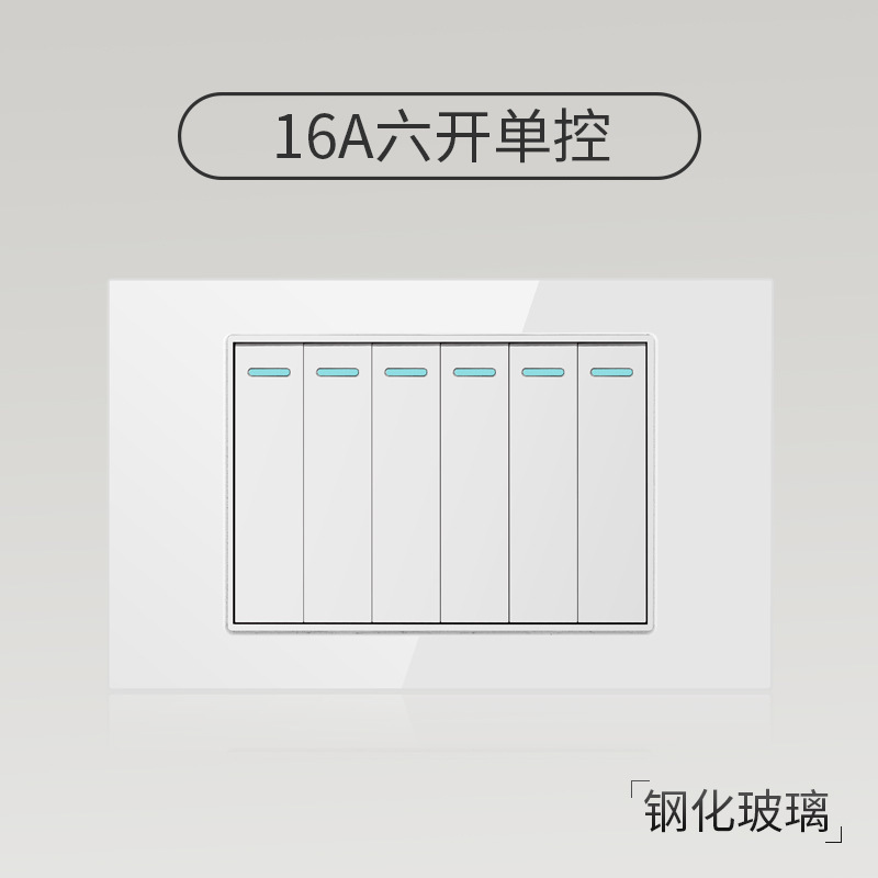Taiwán 110V estándar americano USB blanco vidrio templado interruptor socket 118 Tipo de pared panel fábrica al por mayor