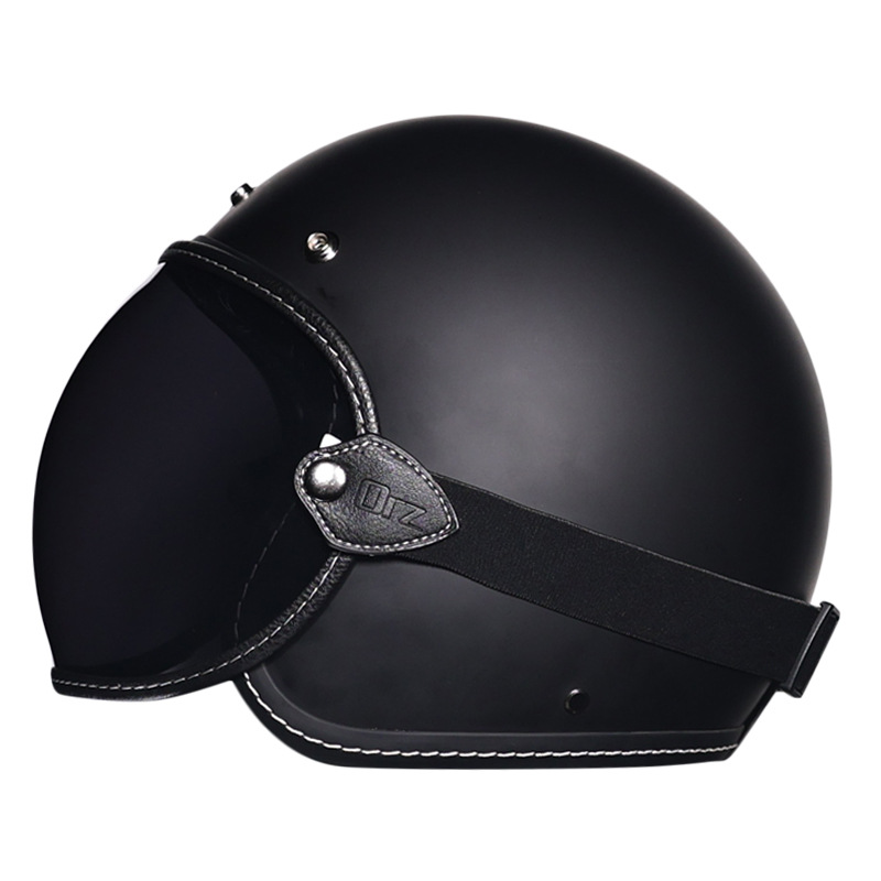 Burbuja espejo retro casco lente motocicleta parabrisas delantero gafas medio casco gafas a prueba de viento máscara Universal HD