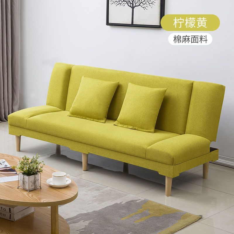 Fábrica directa de alquiler asequible bajo sofá pequeño tipo de casa plegable simple sobre sofá cama de doble uso económico