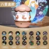 Rotating electronic hut, music lamp, sticker, pack