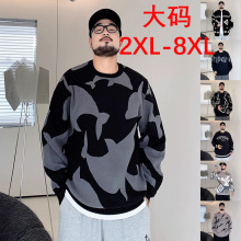 秋冬新款大码针织衫毛衣男胖子加大潮牌小熊提花宽松外贸跨境批发