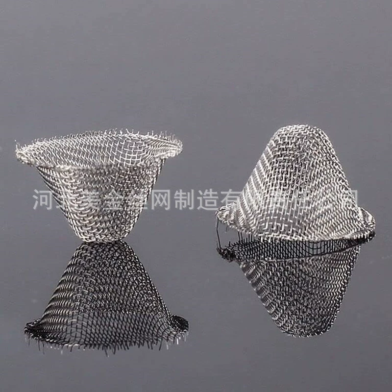 Дудка для горения сетки V-образный сетчатый шапка плетеная чаша из нержавеющей стали куроскообразный фильтр фитинги конический фильтр